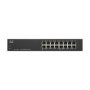 Cisco Commutateur non géré SG110-16HP avec 16 Ports Gigabit Ethernet (GbE), plus 64 W PoE, protection à vie limitée (SG110-16HP-