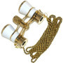 HQRP 3x25 Jumelles de Theatre opéra Blancs de Nacre Compatible avec Collier doré avec Nouvelle Technologie Optique Clair comme L