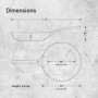 De Buyer - Poêle ronde en tôle d'acier MINERAL B Pro - 24 cm - Fabriquée en France, Sans PFAS, Anti Adhérence Naturelle, Queue E