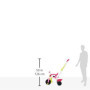 Smoby - Tricycle Be Fun Confort Rose - Vélo Enfant Dès 10 Mois - Evolutif - Canne Parentale avec Sacoche - Arceau de Sécurité - 