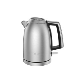 Krups Excellence Bouilloire électrique, Capacité 1,7 L, Inox brossé premium, Base 360°, Résistance cachée, Filtre anticalcaire B