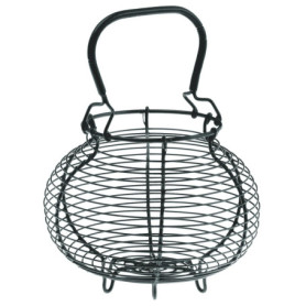 LOUIS TELLIER - Panier à Salade, Corbeille à Oeufs - Idéal pour Essorer sa Salade ou en Décoration - Vieux Fer - Qualité Supérie