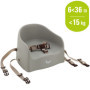 Tigex Rehausseur de Chaise Enfant, Compact et Facile à Transporter, 6-36 Mois (15kg), Taupe