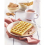 LAGRANGE Jeu de plaques Gaufre 4x7, compatible avec tous les gaufriers "Premium", Plaques en fonte d'aluminium, Revêtement antia