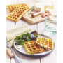 LAGRANGE Jeu de plaques Gaufre 4x7, compatible avec tous les gaufriers "Premium", Plaques en fonte d'aluminium, Revêtement antia