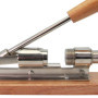 Baumalu, Casse Noix Acier Chromé Gris 21 x 6,2 x 6 cm - Outil de Cuisine Pratique pour Casser Noix, avec Poignée et Support en B