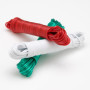Lot de 3 Cordes à Linge Multicolore, Fil d’Acier plastifié, diamètre 2,6 mm, Multicolore, 10 mètres, 20216 Flandria