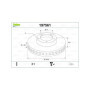 Valeo 197561 Disque de frein Disque de frein huilé 197561 Boîte de 1 disques ventilés Essieu avant [accessoires inclus] Similair