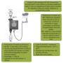 Jardibric - Programmateur d'Arrosage pour Jardin et Terrasse, ou de Brumisation, Durée réglable de 5 Secondes à 60 Minutes, Fréq