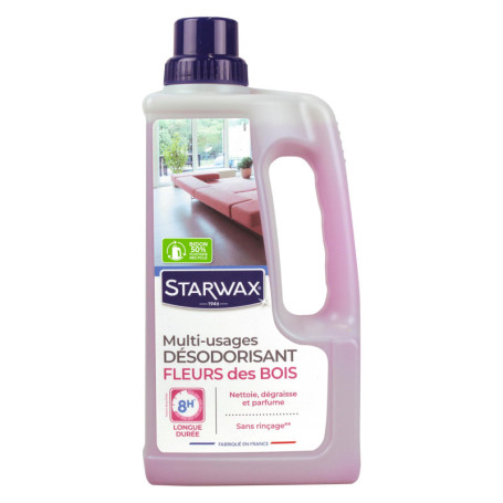 STARWAX - Nettoyant Multi-Usages - Parfum Fleur des Bois - Nettoie, Dégraisse, Désodorise - Longue Durée - Formule Concentrée - 