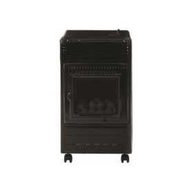 FAVEX - Chauffage d'appoint à gaz Ektor Fire - Intérieur - Brûleur Inox Infra Bleu effet feu de cheminée - 3 Puissances de Chauf