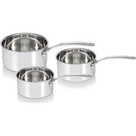 Beka 13416974 Tri Lux Série de 3 Casseroles en acier inoxydable Triply 16/20 cm