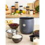 riviera&bar - Cuiseur à Riz Low Sugar​ QCR370 - Maintien au Chaud, Cuve Amovible Anti-Adhésive - Autocuiseur Riz, Légumineuses, 