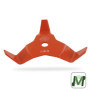 GREENSTAR - Lame 3 Dents Débroussailleuse - Spéciale Mulching - Largeur de Coupe : 300 mm - Epaisseur 4 mm - Alésage - 25,4 mm