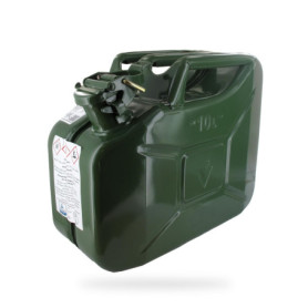 Greenstar Jerrican 10L - Jerrican Métal - Verrouillage à Goupille - Traitement Intérieur Antirouille - Norme UN Transport de Mat