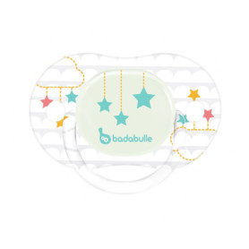 BADABULLE Phosphorescente Pack de 2 Sucettes Réversibles 6-12 Mois