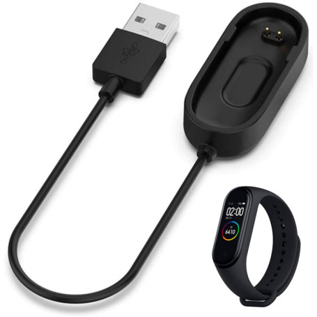 PHONILLICO Chargeur Compatible avec Xiaomi Mi Band 4 - Cable USB Dock Station Chargement Adaptateur Montre