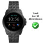 PHONILLICO Verre Trempé pour Fossil Gen 5E 42mm 44mm [Lot de 2] Film Protection Ecran Montre Anti Rayure
