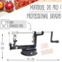 SCRAP COOKING Épluche Pomme 3-en-1 Need’it - En Métal - Éplucheur Pèle Découpe Qualité Professionnelle Inox pour Pâtisserie, Cui