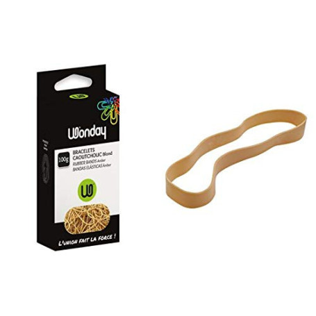 WONDAY Bracelets Caoutchouc, 120 x 10 mm, 100 g