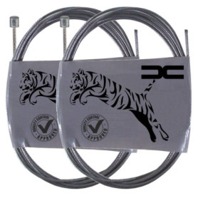 cyclingcolors 2X Cable DE DERAILLEUR Velo VTT Ville Route 2700MM Qualite Acier Cycle