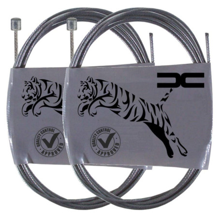 cyclingcolors 2X Cable DE DERAILLEUR Velo VTT Ville Route 2700MM Qualite Acier Cycle