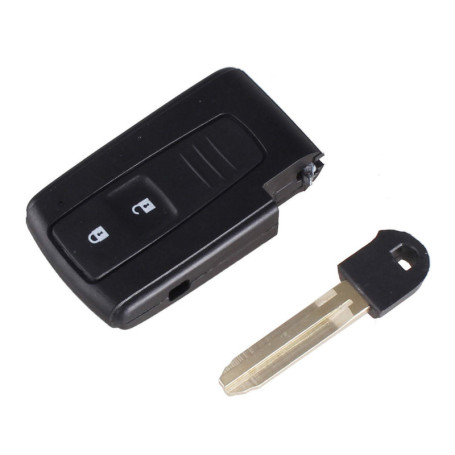 Clé Plip Compatible Avec Toyota Prius Corolla Verso 2 Boutons Lame TOY43 Coque Boitier de Télécommande @Pro-Plip