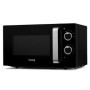 Micro-ondes Compact Design 20L VIO8 Noir H.Koenig Puissant 700W, Plateau tournant 24,5cm, Multifonction 5 niveaux de chauffe, fo