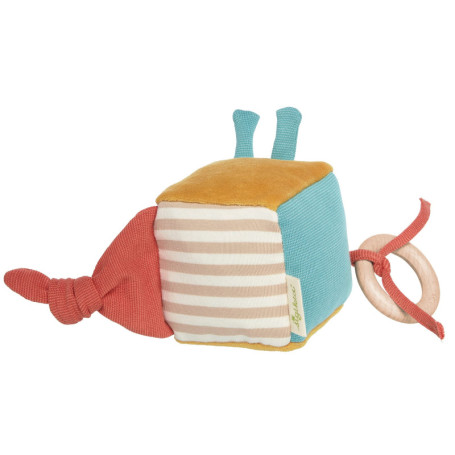 Sigikid 39563 Cube d'activités Green pour Filles et garçon Jouet d'éveil et d'activité bébé recommandé de 3 à 36 Mois Multicolor