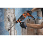 AEG - Perforateur burineur SDS+ 24 mm, 800 W, 2,4 Joules EPTA, poignée, butée, adaptateur Fixtec, mandrin métal 13 mm auto-serra