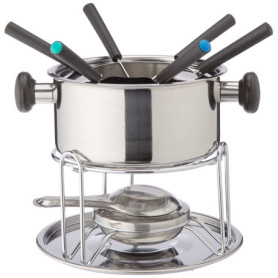 Beka 20482000 Cortina Service à Fondue 11 Pièces en acier inoxydable, Argenté
