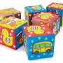 BIECO Cube Bebe Set | Pack de 6 | Cube a Empiler Bebe | Cube Dactivité Bebe | Jeux Bebe Cube Eveil Bébé Jeu Montessori Bebe Jeux