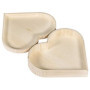 Rayher 62841505 boîte en bois Cœur, avec fermoir magnétique, 25,3x24x6cm, nature