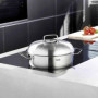 Fissler Original-Profi Collection Cocotte en Acier Inoxydable (4,8 l – Ø 28 cm), Sautoir Rond avec Couvercle Métallique – Compat