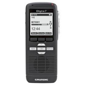 Grundig Digta 7 Slide, Dictaphone Noir avec Digtasoft One, Typ 702
