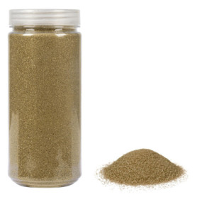 Heku 30330-24 décoratif/Sable doré, 750 g, dans Une boîte refermable, Or, Set Pièces