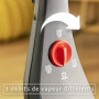 Vileda Steam Plus Edition Triangulaire avec Power Pad, balai vapeur, performance de nettoyage hygiénique sans utilisation de pro