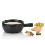Kela 66575 Basel Caquelon à fondue à fromage Céramique Noir 31 x 22 x 9 cm 2 L