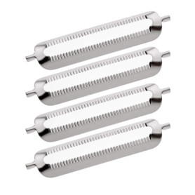 TURBO PRODUKTE Set de 4 Lames de Rechange Originales pour Économe Turbo et Économes d'Autres Marques | Acier Inoxydable Robuste 