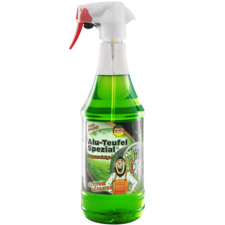 TUGA Diable-alu Nettoyant spécial pour jantes, pulvérisateur 1000 ml, Vert (vert)