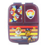 PAW PATROL Boîte à Lunch pour Enfants avec 3 Compartiments - Boîte à Repas en Plastique avec Fermeture à Clip - pour Maternelle,