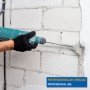 S&R Burin Large à Carreaux SDS-MAX 350x105mm Ciseaux Carrelage Perforateur SDS Max. Made in Germany.