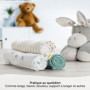 LaLoona – Langes Coton Bébé – Lot de 5 Lange Bebe 70x70 cm – Ultra Doux – Lavables, Certifiés Oeko-Tex – Débarbouillette Moussel
