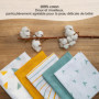 LaLoona – Langes Coton Bébé – Lot de 5 Lange Bebe 70x70 cm – Ultra Doux – Lavables, Certifiés Oeko-Tex – Débarbouillette Moussel