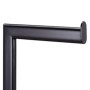 Relaxdays Brosse WC et dérouleur Papier avec Porte-Rouleaux de Rechange, Vertical, Salle de Bain, HLP 72x25x20 cm, Noir