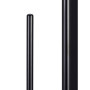 Relaxdays Brosse WC et dérouleur Papier avec Porte-Rouleaux de Rechange, Vertical, Salle de Bain, HLP 72x25x20 cm, Noir