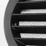 calimaero® WSGB Grille Aeration Ronde 100mm Avec Moustiquaire Alu, Intérieur Fonte d'aluminium, Grille Ventilation Exterieur pou