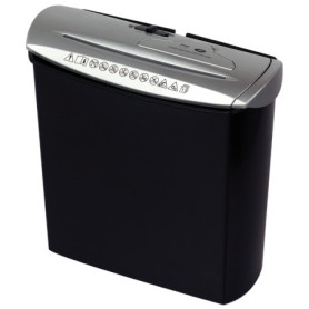 Genie 245 Destructeur de documents et CD Coupe bandes Corbeille intégrée Argent/noir (Import Allemagne)