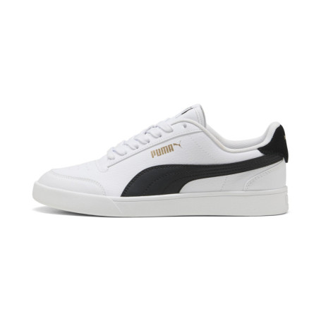 PUMA Unisex Shuffle Baskets, Puma White Puma Black Puma Team Gold, 39 EU