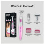 Braun Silk-épil Depilatore Donna, Bikini Styler Rifinitore di Precisione Zona Bikini 3-in-1 con 4 Accessori, FG1100 Rosa